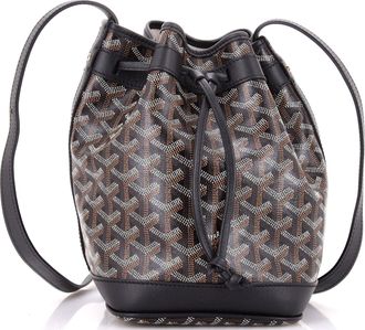 Goyard Petit Flot Bucket Bag Coated Canvas PM