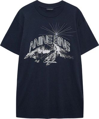 Anine Bing Walker Tee California Vintage Black