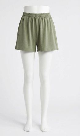 Z Supply Scout Jersey Shorts In Avocado