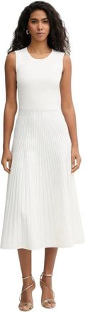 H&eacute;rve L&eacute;ger Cassia Jurk - Dames - Casual kleedjes - Wit - L - Polyester - Kleedjes