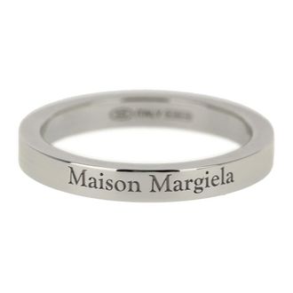 Maison Margiela Accessoires, Heren, Grijs, 44 MM, Logo Reference Ring 3 mm
