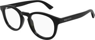 Alexander McQueen Zwarte Brillen Monturen Zonnebril - unisex - Brillen - Zwart - 48 MM - Accessoires