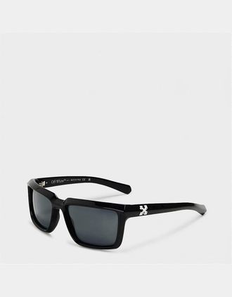 Off-white Mens Portland Square Full Rim Sunglasses - Black/Grey - Size: ONE size