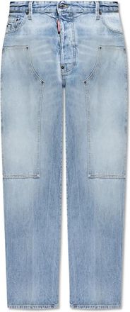 Dsquared2 Jeans Loose - Heren - Regular Fit Jeans - Blauw - 2XL - Katoen - Jeans