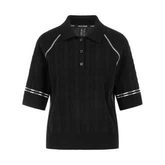 Marc Cain Polo Gebreid in Duitsland - Dames - Tops - Zwart - Maat: L Katoen