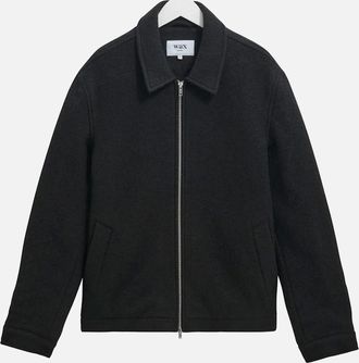 Wax London Mens Wax London Eldon Jacket Boiled Wool - Navy - Size: 38/Regular