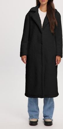 Noize Franny Faux Shearling Coat in Black at Nordstrom Rack, Size Xx-Large