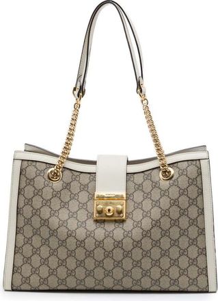 Gucci Pre-owned Gucci Medium GG Supreme Padlock Tote Ladies VW5YVADMPTPU1QU5