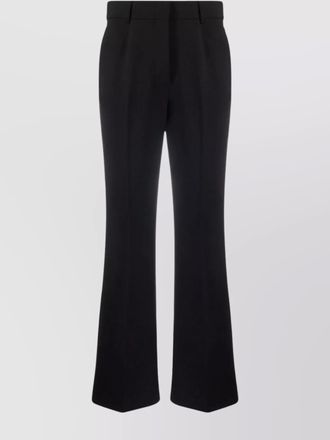 Stella McCartney flared trousers with front pleats and pockets