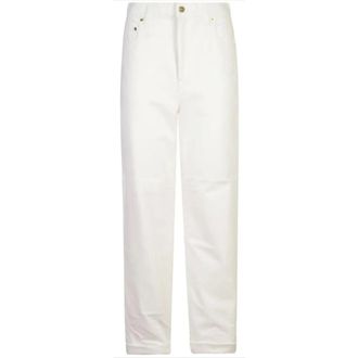 Golden Goose Straight Jeans, female, White, Size: W27 Stylish Denim Jeans