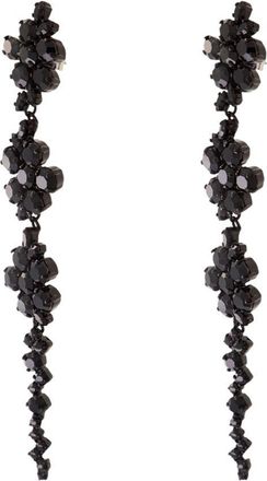 Simone Rocha Womens Floral Earrings - Simone Rocha Synthetic Pearls Black Synthetic_pearls Jewelry-Watches