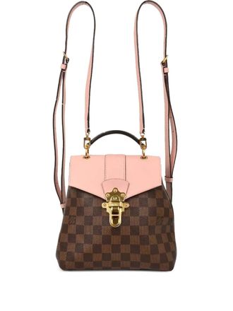 Louis Vuitton 2018 damier turn-lock backpack - Bruin