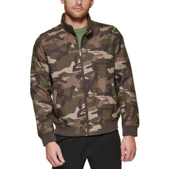 Club Room Mens Bomber Jacket In Camouflage