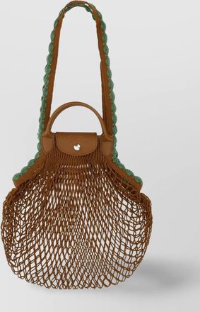 Longchamp mesh weave tote bag