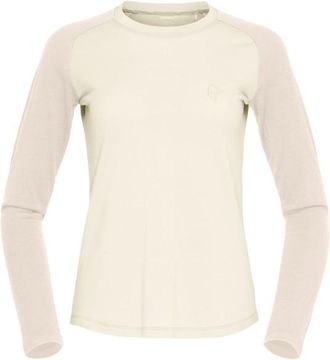 Norr&oslash;na Femund Pureull Long Sleeve Merinoshirt f&uuml;r Damen | wei&szlig;