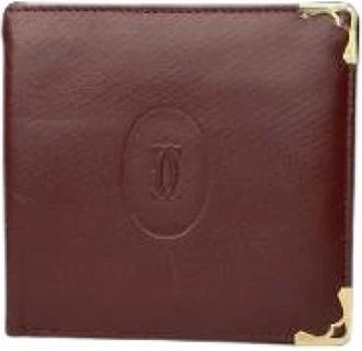 Cartier Pre-owned Wallets, female, Red, Size: ONE SIZE Pre-owned Leather Wallet