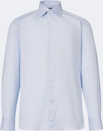 Ermenegildo Zegna Camicia in popeline di misto cotone