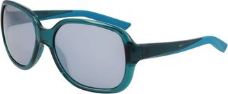 Nike Sunglasses, female, Gray, Size: ONE SIZE Injected Frame Sunglasses with Gradient Lenses