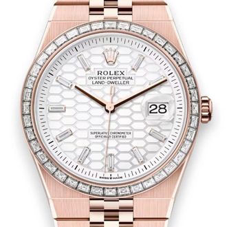 Rolex Land Dweller Automatic Chronometer Diamond Mens Watch M127385TBR-0003