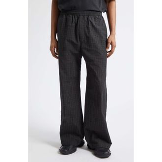 Balenciaga Plaid Cotton Pants in 8069 Navy/Dark Green at Nordstrom, Size 30 Us