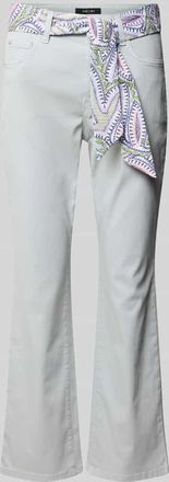 Marc Cain Hose mit Bindeg&uuml;rtel in Hellblau, Gr&ouml;&szlig;e 34