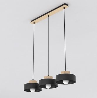Wonderlamp L&aacute;mpara Colgante Laba Negro (3 Luces)