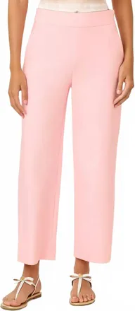 Lilly Pulitzer Sarissa High Rise Crop Pant In Pink Muse