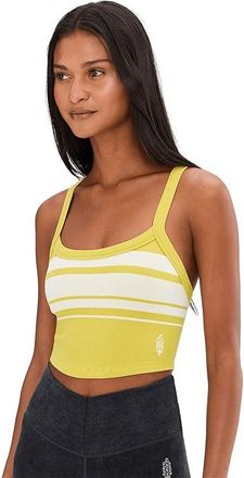 Free People Movement All Clear Striped Cami Womens Clothing Honey Dew Combo : MD (Womens 8-10), Elastane/Polyamide