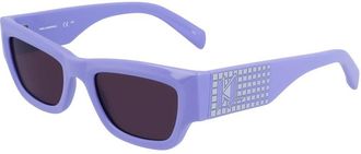 Karl Lagerfeld Paars ge&iuml;njecteerde zonnebril