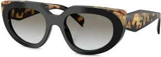Prada D02S Zonnebril - Dames - Zonnebrillen - Zwart - 53 MM - Accessoires