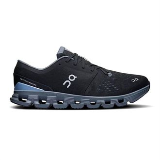 On Mens Cloud X4 Running Shoes In Black Chambray