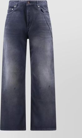 Balenciaga cotton jeans wide leg five pocket design