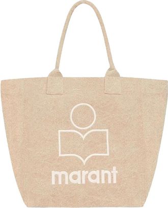 Isabel Marant Yenky Kleine Tas - Dames - Shoppers - Beige - ONE Size - Katoen - Tassen