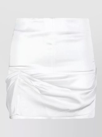 Iro trixi high waisted satin draped skirt