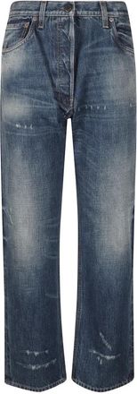 Prada Recht gesneden jeans - Dames - Regular Fit Jeans - Blauw - W28 - Katoen - Jeans