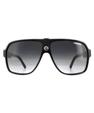 Carrera Contemporary Aviator Unisex and White Grey Gradient Sunglasses - Black, Size: 62x11x140mm - Size 62x11x140mm