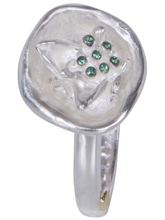 Rosa Maria Mallow R S S S St Dix Em Ring With Setting Sterling Silve