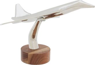 Atmosphera Avi&oacute;n Decorativo Johan H. 25 Cm, Color Plateado - Atmosphera Cr&eacute;ateur DInt&eacute;rieur