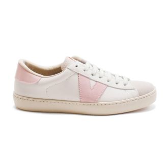 Victoria Womens Berlin Casual Low Top Leather Sneakers In Petalo