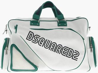 Dsquared2 Hammered Leather Tennis Duffle Bag size One Size