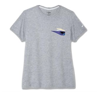 Brooks Womens Distance Short Sleeve 3.0 Top In Damon 24