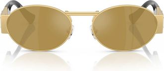 Versace Sunglasses Ve2264 10025 A Gold/Brown Mirrored Gold Unisex