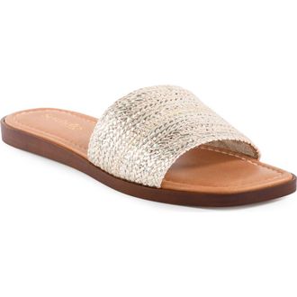 Seychelles Palms Perfection Slide Sandal in Light Gold at Nordstrom Rack, Size 6.5