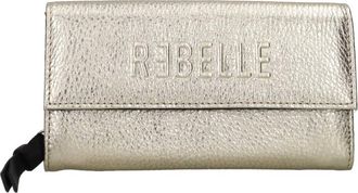 Rebelle Accessoires, Dames, Grijs, ONE Size, Leer, Lplatino Portemonnee