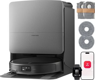 Roborock Saros 20 Robot Aspirador Y Fregasuelos, 36.000 Pa De Succi&oacute;n Hyperforce, Doble Mopa Giratoria Elevable 15 Mm, Navegaci&oacute;n Starsight 2.0, Evitaci&oacute;n De O