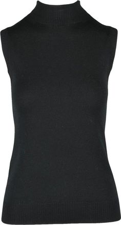 Sportmax Truien & Vesten, Dames, Zwart, L, Wol, Vertigo Turtleneck