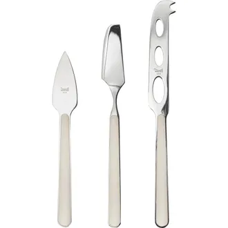 Mepra Fantasia Cheese Knives - 3 Pieces in Turtle Dove at Nordstrom