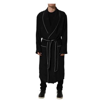 Dolce & Gabbana Jacket robe - male - Dolce & Gabbana - Robes - Black - XL - Nightwear & Lounge