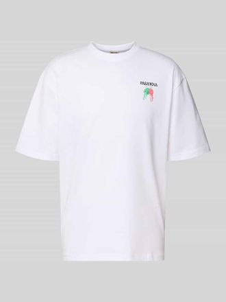 Only & Sons Boxy Fit T-Shirt aus reiner Baumwolle Modell FRED ESCAPE in Weiss, Gr&ouml;&szlig;e XXL