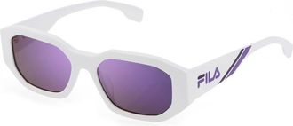 Fila SFI315 847X Mens Sunglasses White Size 54